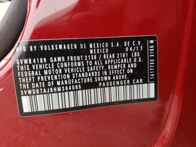 2017 VOLKSWAGEN JETTA SE - 3VWDB7AJ8HM364085