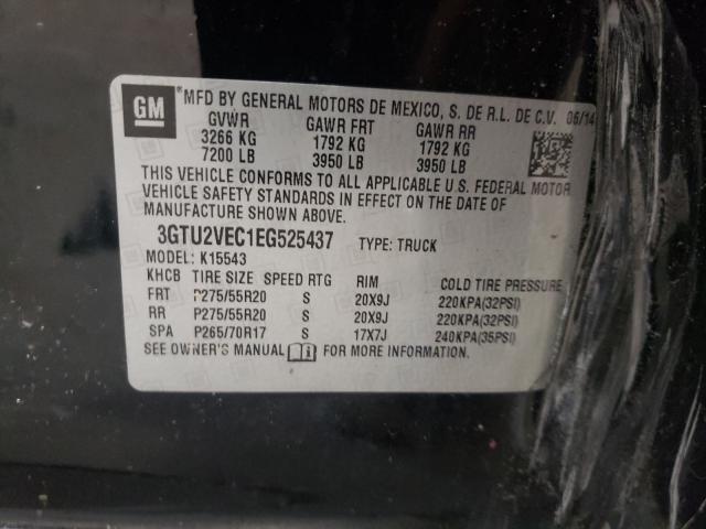 2014 GMC SIERRA 3GTU2VEC1EG525437