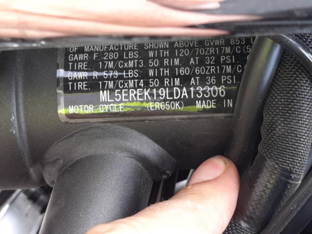 2020 KAWASAKI ER650 K ML5EREK19LDA13306