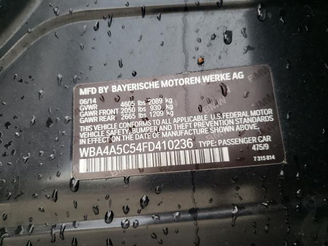 2015 BMW 428 I GRAN WBA4A5C54FD410236