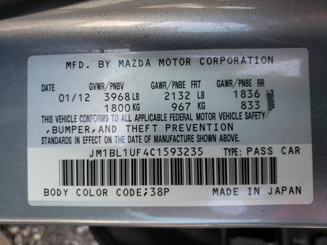 2012 MAZDA 3 I JM1BL1UF4C1593235