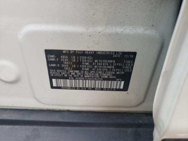 2017 SUBARU OUTBACK TO 4S4BSETC5H3294250
