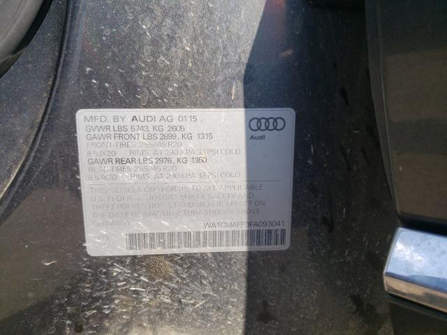 2015 AUDI Q5 TDI PRE WA1CMAFP3FA093041