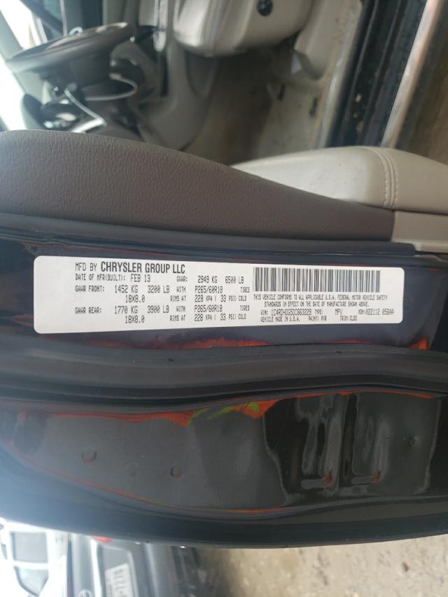 2013 DODGE DURANGO CR 1C4RDHDG5DC663229