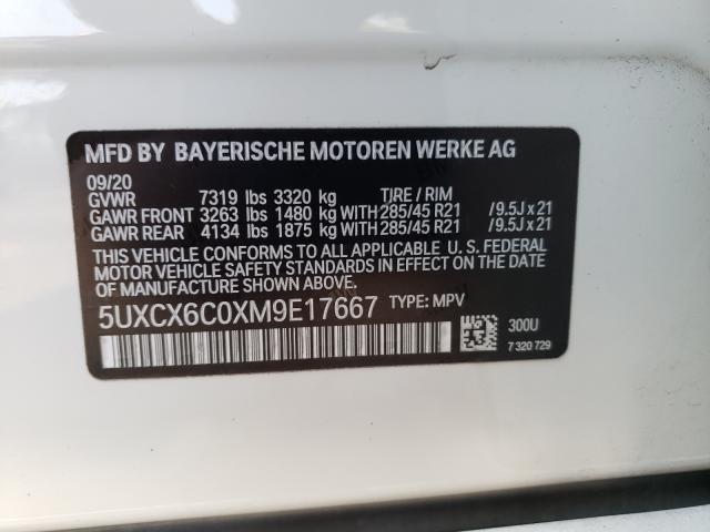 2021 BMW X7 M50I 5UXCX6C0XM9E17667
