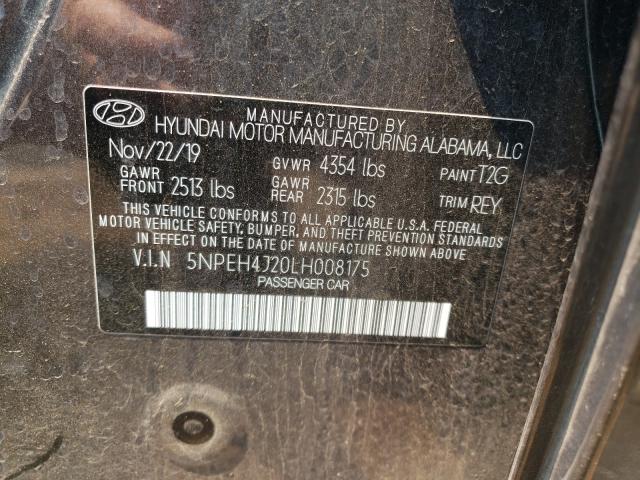 2020 HYUNDAI SONATA LIM 5NPEH4J20LH008175