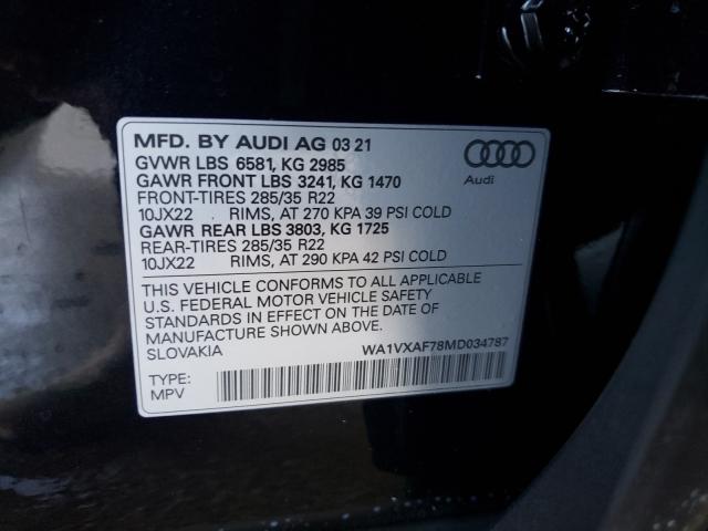 VIN WA1VXAF78MD034787 2021 Audi Q7, Prestige no.10