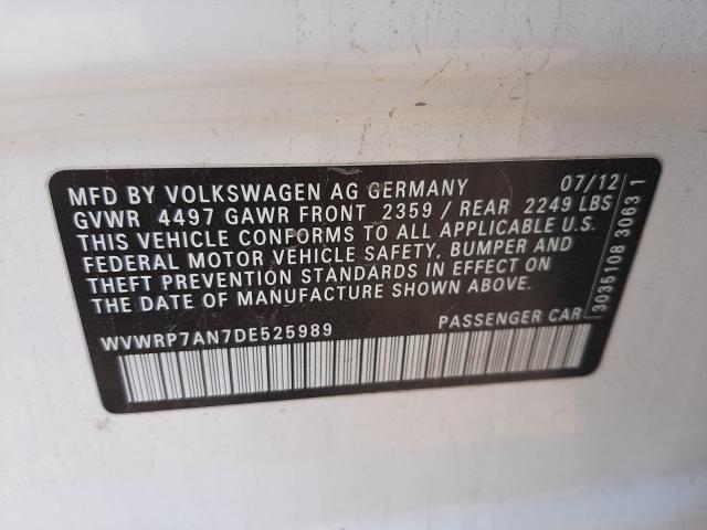 2013 VOLKSWAGEN CC LUXURY WVWRP7AN7DE525989