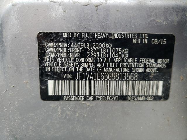 2016 SUBARU WRX PREMIU JF1VA1E66G9813568