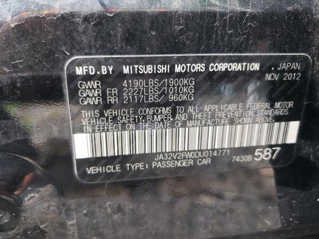 2013 MITSUBISHI LANCER SE JA32V2FW0DU014771