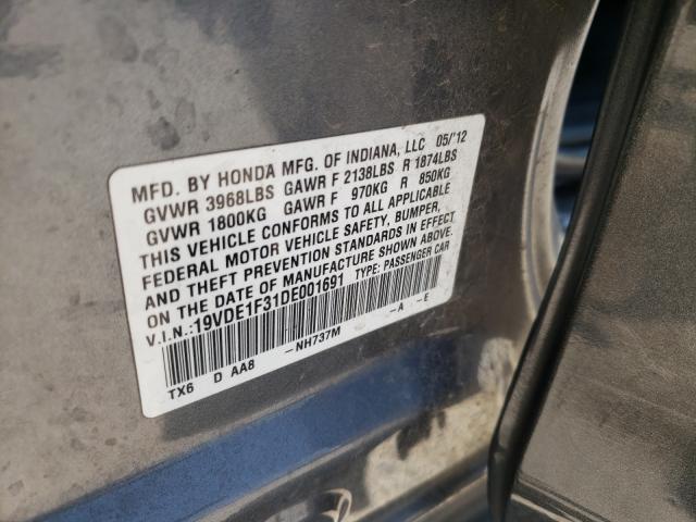2013 ACURA ILX 20 19VDE1F31DE001691