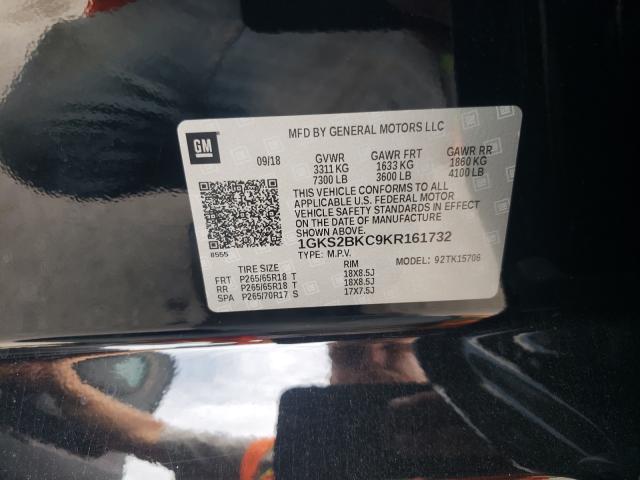 2019 GMC YUKON SLT 1GKS2BKC9KR161732