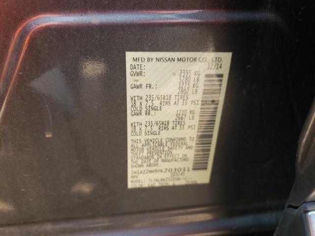 2015 NISSAN MURANO 5N1AZ2MH9FN203031