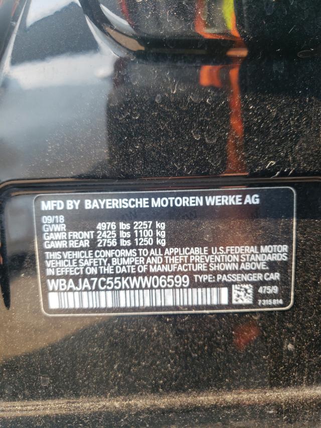 2019 BMW 530 XI WBAJA7C55KWW06599