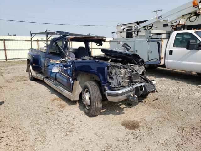 Salvage trucks for sale at Dyer, IN auction: 1999 Chevrolet C3500