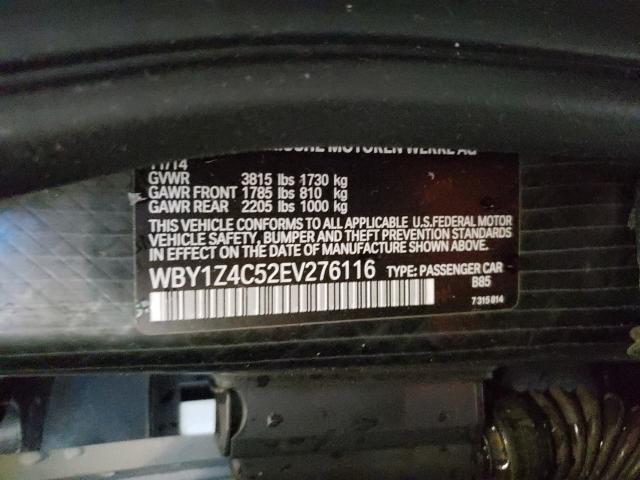 2014 BMW I3 REX WBY1Z4C52EV276116