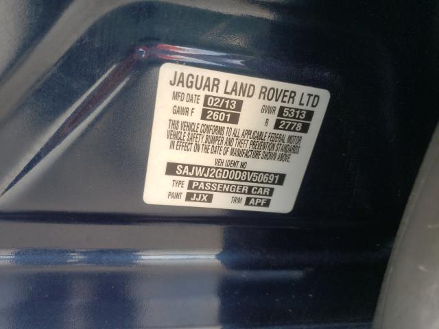 2013 JAGUAR XJL PORTFO SAJWJ2GD0D8V50691