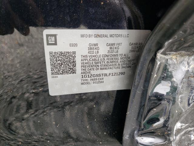 2020 CHEVROLET MALIBU RS 1G1ZG5ST0LF121290