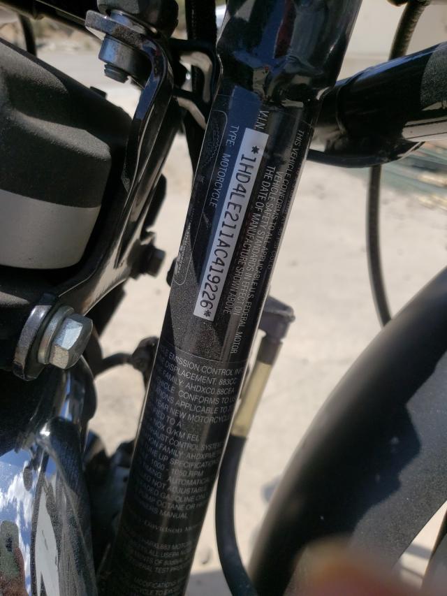 2010 HARLEY-DAVIDSON XL883 N 1HD4LE211AC419226