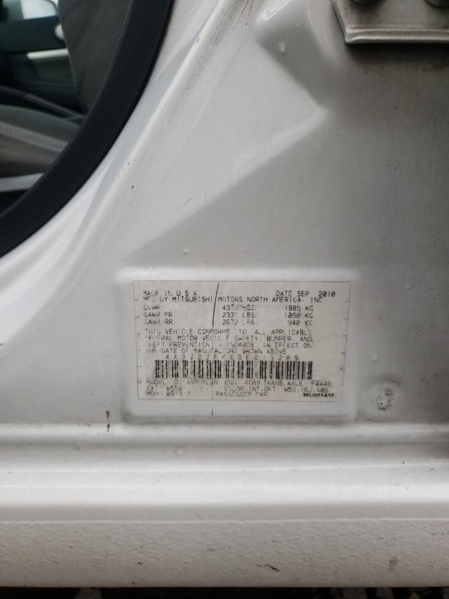 2011 MITSUBISHI GALANT FE 4A32B2FF8BE010269
