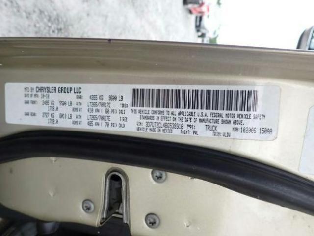 2011 DODGE RAM 2500 3D7UT2CL4BG539316