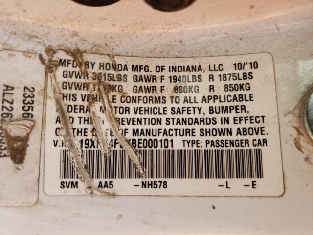 2011 HONDA CIVIC GX 19XFA4F5XBE000101