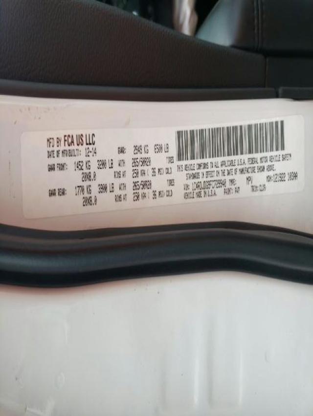2015 DODGE DURANGO LI 1C4RDJDG9FC729940