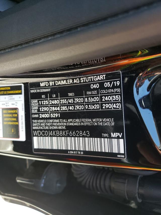 2019 MERCEDES-BENZ GLC COUPE WDC0J4KB8KF662843