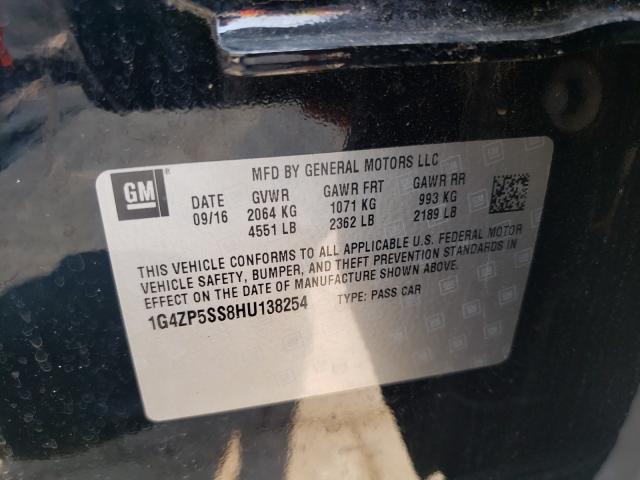 2017 BUICK LACROSSE E 1G4ZP5SS8HU138254