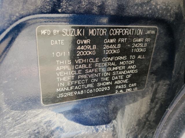 2012 SUZUKI KIZASHI SP JS2RE9A81C6100293