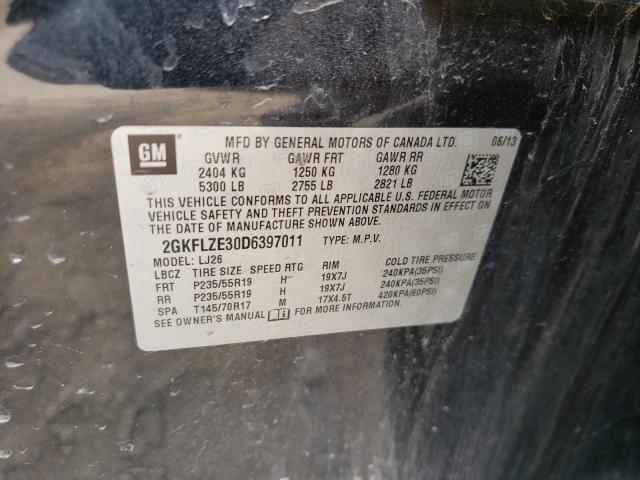 2013 GMC TERRAIN DE 2GKFLZE30D6397011