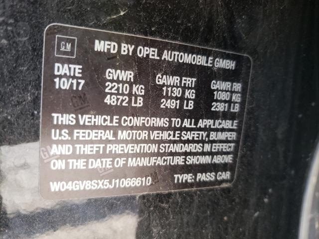 2018 BUICK REGAL TOUR W04GV8SX5J1066610