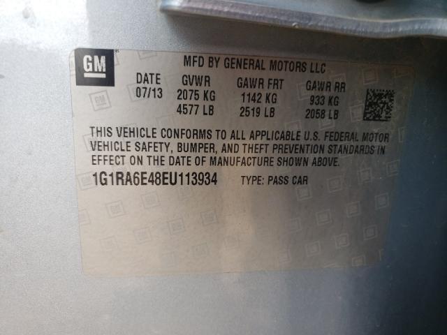 VIN 1G1RA6E48EU113934 2014 Chevrolet Volt no.10