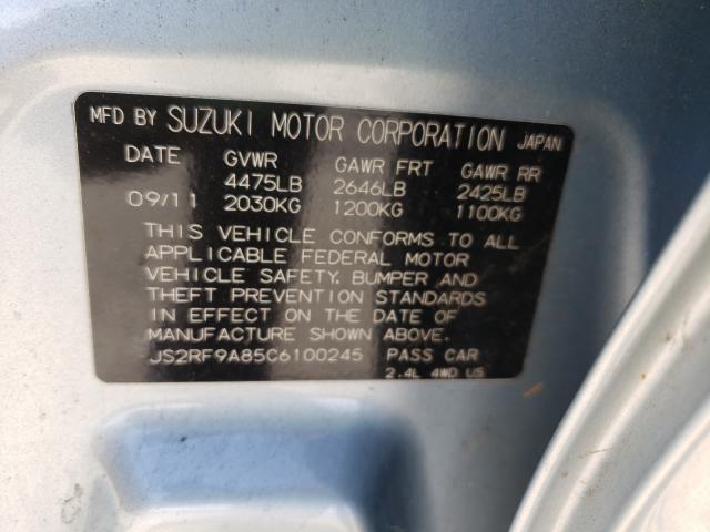 2012 SUZUKI KIZASHI SP JS2RF9A85C6100245