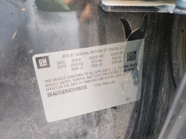 2012 BUICK REGAL 2G4GR5ER4C9186205