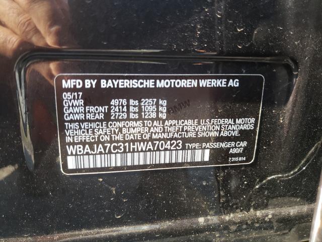 2017 BMW 530 XI WBAJA7C31HWA70423