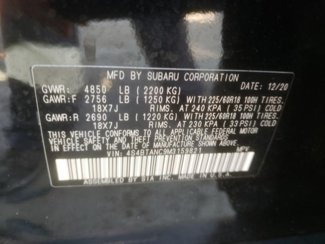 2021 SUBARU OUTBACK LI 4S4BTANC9M3159821
