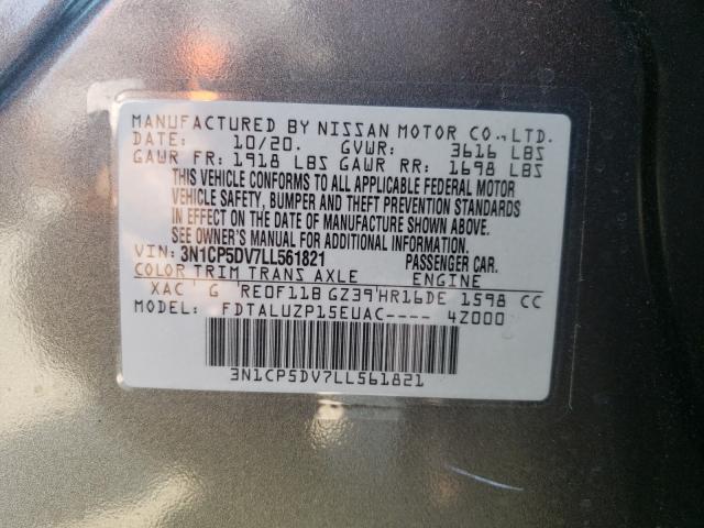 2020 NISSAN KICKS SR 3N1CP5DV7LL561821