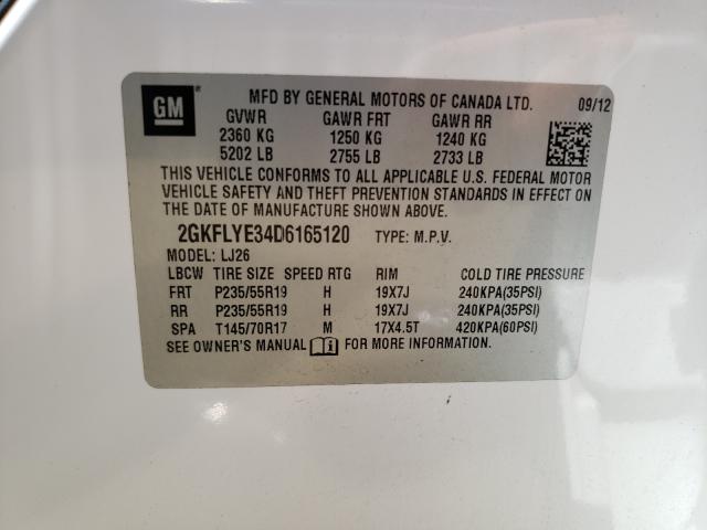 2013 GMC TERRAIN DE 2GKFLYE34D6165120