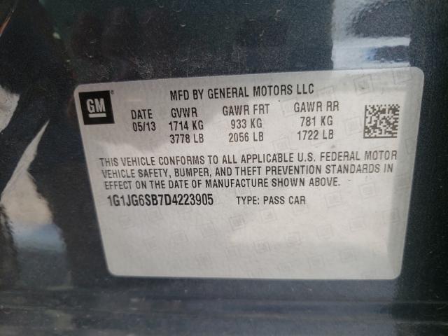 2013 CHEVROLET SONIC RS 1G1JG6SB7D4223905
