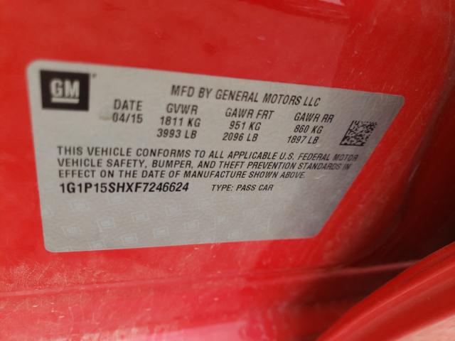 2015 CHEVROLET CRUZE L 1G1P15SHXF7246624
