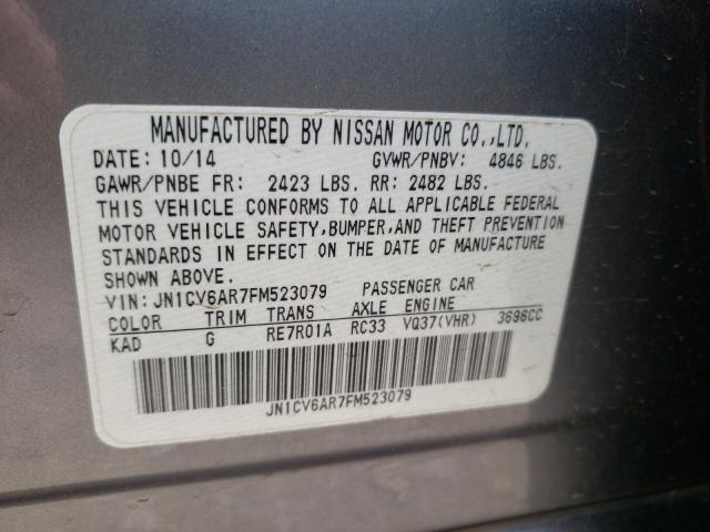 2015 INFINITI Q40 JN1CV6AR7FM523079