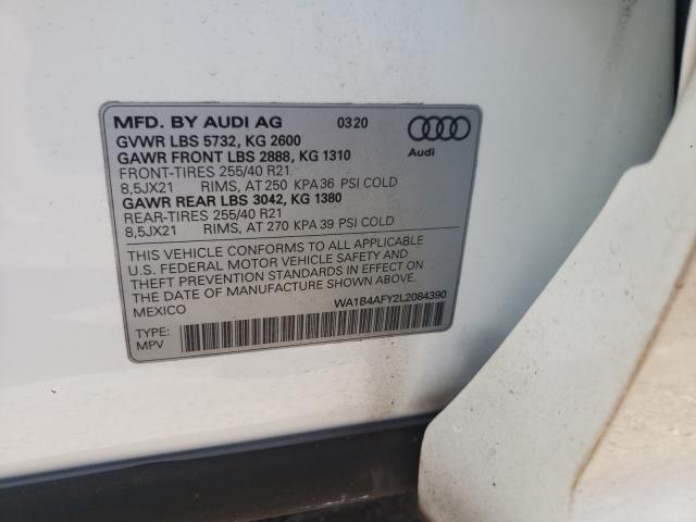 2020 AUDI SQ5 PREMIU WA1B4AFY2L2084390