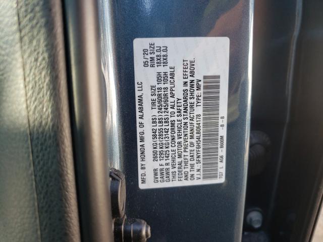 2020 HONDA PILOT EXL 5FNYF6H54LB064178