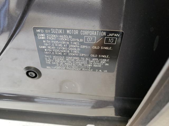 2011 SUZUKI GRAND VITA JS3TE0D74B4100119