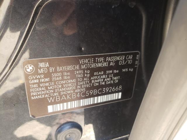 2011 BMW 740 LI WBAKB4C59BC392668