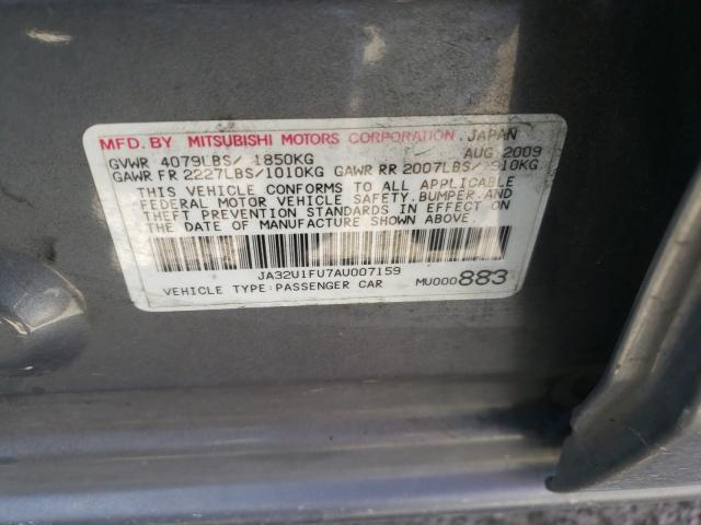2010 MITSUBISHI LANCER DE JA32U1FU7AU007159