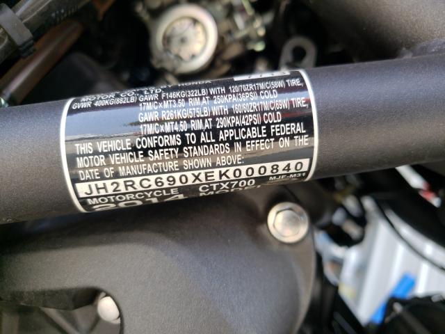 2014 HONDA CTX700 JH2RC690XEK000840