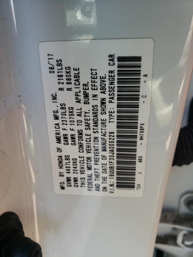 2018 ACURA TLX 19UUB1F30JA005229