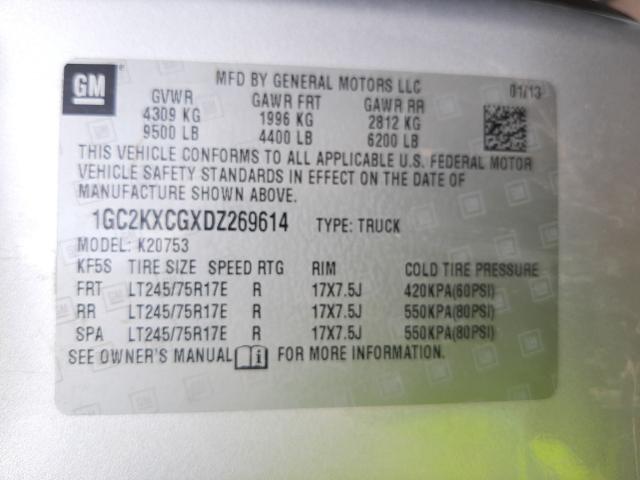 2013 CHEVROLET 2500 HD 1GC2KXCGXDZ269614